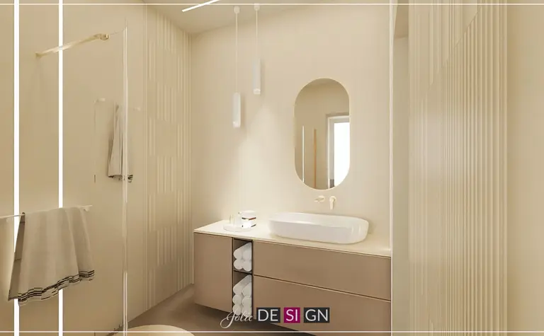 Wnętrze łazienki w stylach boho, dopamine decor, eklektyczny, nowoczesny, współczesny.