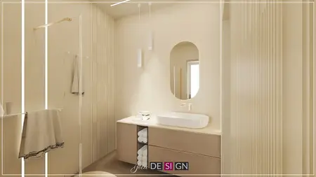 Wnętrze łazienki w stylach boho, dopamine decor, eklektyczny, nowoczesny, współczesny.