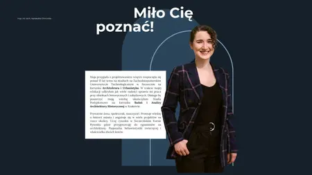 Grafika przedstawiająca projektantkę wnętrz na tle art deco, dopamine decor, vintage i soft minimalizm.