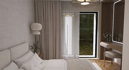 Sypialnia w stylu Japandi