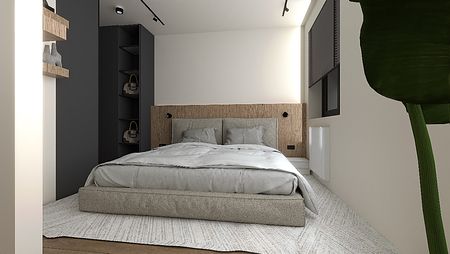 Sypialnia z garderobą