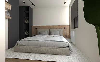 Sypialnia z garderobą