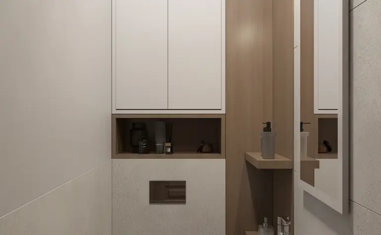 Nowoczesna toaleta w stylu art deco, glamour, soft minimalizm i tradycyjny z białymi meblami.