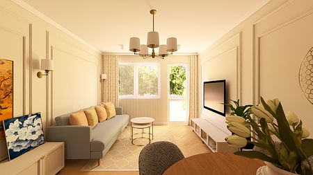 Dwupokojowe mieszkanie dla kobiety