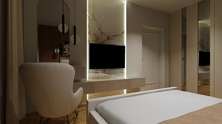 Delikatne nowoczesne mieszkanie