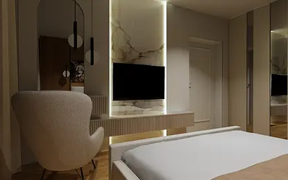 Delikatne nowoczesne mieszkanie