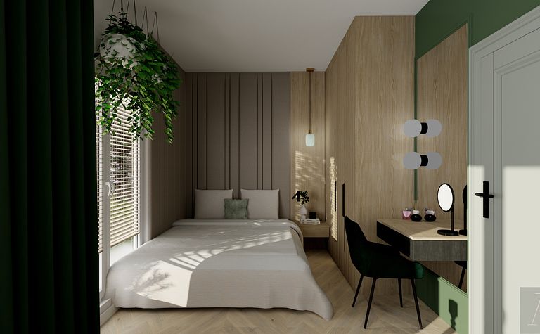 projekt sypialni 