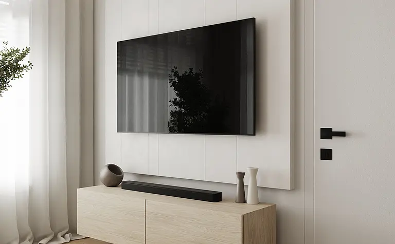 Nowoczesne wnętrze salonu w stylu industrialnym z minimalistycznymi meblami