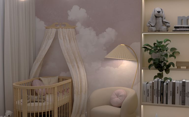 Pokój dziewczynki - niemowlaka.