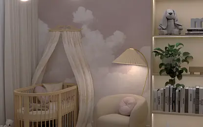 Pokój dziewczynki - niemowlaka.